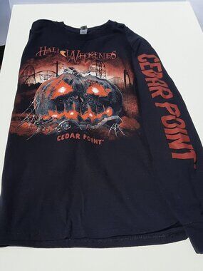 Cedar Point Halloweekends Gildan Shirt Long Sleeve Mens Size Medium
